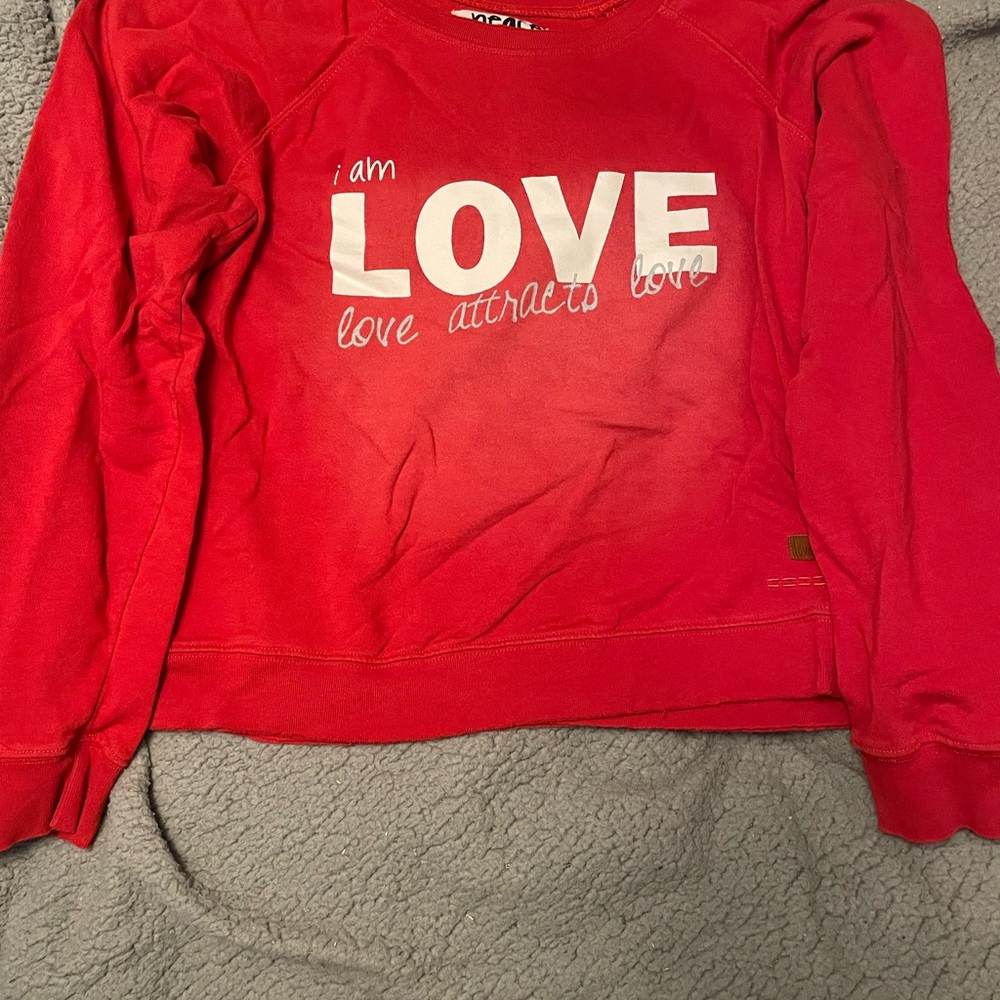 Red Love Graphic Women's Sweater